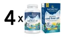 Produktbild: 4 x Nordic Naturals Arctic Cod Liver Oil, 750mg Lemon (EAN (291,65 EUR/kg)