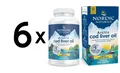 Produktbild: 6 x Nordic Naturals Arctic Cod Liver Oil, 750mg Lemon (EAN (287,03 EUR/kg)