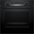 Produktbild: Bosch HBA514BB3 Serie 4 Einbaubackofen, 71 L, 60 cm breit, 3D-Heißluf, Hydrolyti