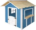 Produktbild: HOME DELUXE -Spielhaus DER GROßE PALAST - Blau -es Holz |Kinderspielhaus