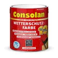 Produktbild: Consolan Wetterschutzfarbe 2,5 l Anthrazitgrau Deckend Außen Dauer Holzschutz