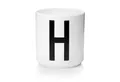 Produktbild: Design Letters Becher Porzellanbecher Weiß H, Porzellan