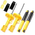 Produktbild: 4X SPORT STOßDÄMPFER GAS-DRUCK VORNE HINTEN + STAUBKAPPEN FÜR FIAT 500, KA