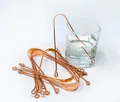 Produktbild: 12 Stück Zungenschaber/Reiniger aus 100% Kupfer ayurvedisch für optimale Mund...