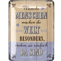 Produktbild: Retro Blechschild, lustige Sprüche Schild Freundschaft, Shabby Chic Deko 15x20cm