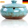 Produktbild: Keramik-Aschenbecher mit Deckel | Winddicht | Anti-Rutsch