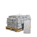 Produktbild: GALAMIO Granitmauerstein Granit Bord Rand Kante Palisade Stein Gehweg Straße Natur Steine Grau 40 x 20 x 10cm 1.000kg / 1 Palette Paligo