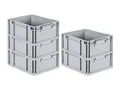 Produktbild: PROREGAL SuperSparSet 5x Eurobox NextGen Economy | Griffe geschlossen |HxBxT 17x30x40cm | 16 Liter | Eurobehälter, Transportbox, Transportbehälter, Stapelbehälter