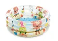 Produktbild: Baby Pool 3 Ringe 61x22cm aufblasbarer Boden Babypool Kinderpool Wassermenge 28L