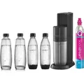 Produktbild: Wasser sodamaschine + 2 flaschen + 1 zylinder + 2 karaffen Sodastream duoncb