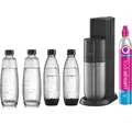 Produktbild: Sodastream Wasser sodamaschine + 2 flaschen + 1 zylinder + 2 karaffen