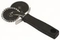 Produktbild: Teig- Pizzaschneider glatt-gewellt Profigerät Edelstahl ø 55 mm - Länge 17,5 cm