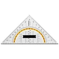 Produktbild: Rumold Geodreieck 1080, mit Schneidekante, 25 cm Hypotenuse, Acrylglas, mit Griff