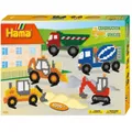 Produktbild: HAMA BÜGELPERLEN-SET MIDI BAUFAHRZEUGE 4000 PERLEN GESCHENKPACKUNG NEU