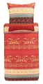 Produktbild: Bassetti Bettwäsche Garnitur Orosei R1 aus Baumwolle Mako-Satin in der Farbe Rot 2-Teilig mit Reißverschluss, Maße: 155cm x 220cm, 80cm x 80cm, 9323454