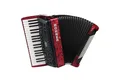 Produktbild: Hohner Knopf-Akkordeon (Akkordeons, Akustische Akkordeons), Bravo III 96 red Silent key - Akkordeon