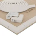 Produktbild: Kantenschutz Baby aus Schaumstoff – 6,2m Tischkantenschutz  12x Eckenschutz –...