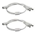 Produktbild: 2er-Pack DC 1 Buchse zu 2 Stecker 5,5mm x 2,1mm Splitterkabel DC-Netzteil für...