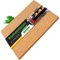 Produktbild: XXL Topfuntersetzer aus Kork | rechteckig: 45x30 cm | für extra große Töpfe, Auflaufformen, Pfannen – Dekorative Unterlage auch zum Basteln – Mini-Pinnwand – hitzebeständig rutschfest – aus Portugal