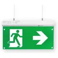 Produktbild: ENOVALITE LED Fluchtwegleuchte 4in1 Notleuchte mit Notstromeinheit TEST Funktion Notbeleuchtung Decken und Wandmontage