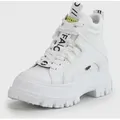 Produktbild: Buffalo ASPHA NC MID Schnürboots Plateauboots, Schnürstiefelette, High Top Sneaker in monochromer Optik weiß 42 EU