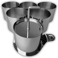 Produktbild: WEBBOMB Speisering 8tlg Set Edelstahl Dessertringe Mini Backringe Ø 7,5 Höhe 5,5 cm rund