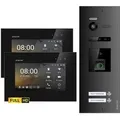Produktbild: Balter EVO-HD Video-Türsprechanlage mit Fingerprint für Zweifamilienhaus mit 2x 7 Zoll Monitor Schwarz
