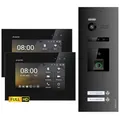 Produktbild: Balter EVO-HD Video Türsprechanlage mit Fingerprint, Video Türklingel, 2 Familienhaus, 2X 7 Zoll Monitore, Türklingel mit Kamera Full HD, 2 Draht Bus, 175° Weitwinkel, RFID,1080P