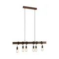 Produktbild: EGLO Pendellampe Townshend, 6 flammige Vintage Pendelleuchte im Industrial Design, Retro Hängelampe aus Stahl in Rostoptik, E27 Fassung