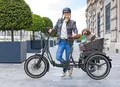 Produktbild: Blaupunkt Minna Faltbares E-Trike, Schwarz, Aluminium-Rahmen, 20 Zoll, 150kg Zuladung, 60km Reichweite, Klappbar.