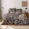 Produktbild: Estella Mako Jersey Bettwäsche 155x220 Charlotte graphit Paisley grau 6296-840