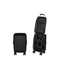 Produktbild: CASYRO Koffer zum Aufklappen, Handgepäck Hartschalenkoffer Trolley, Reisekoffer nutzbar wie Kleiderschrank, Rollkoffer mit 4 Rollen, 45l, S, Schwarz