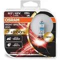 Produktbild: Osram H7 Night Breaker 200 Halogen Glühbirnen 200% mehr Helligkeit 12V