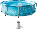 Produktbild: INTEX 28208GN - Frame Pool - Beachside (305x76cm) inkl. Filterpumpe Framepool Gartenpool Aufstellpool