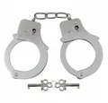 Produktbild: MFH Polizei-Kostüm Handschellen, mit 2 Schlüssel, chrom, mit Zwischenkette und Drehlager