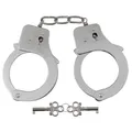 Produktbild: MFH Handschellen 2 Schlüssel chrom Security Schellen Handfesseln Stahl
