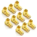 Produktbild: deleyCON 10x SAT Adapter 90° SAT Kabel Winkel Adapter SAT Koaxial Winkel Stecker