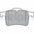Produktbild: 1x Bremsbelagsatz, Scheibenbremse DELPHI LP2179 passend für JAGUAR