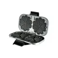 Produktbild: Unold 48241 piastra per waffle 2 waffle 1300 W Nero, Argento