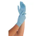Produktbild: franz mensch HYGOSTAR 2705 unisex Einmalhandschuhe SAFE LIGHT blau Größe M 100 S