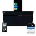 Produktbild: KKT KOLBE A+++ Dunstabzugshaube 80 cm 782 cbm/h Kopffreie Wandhaube Edelstahl schwarzes Glas WLAN RGBW-LED-Beleuchtung SensorTouch Bedienung STYLE8005SMAO