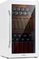 Produktbild: Klarstein Mini Kühlschrank mit Glastür, Mini-Kühlschrank für Zimmer, Getränkekühlschrank Klein mit Verstellbaren Ablagen, Kleiner Kühlschrank 80 Liter, Indoor/Outdoor Kühlschrank Leise