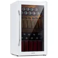 Produktbild: Klarstein Mini Kühlschrank mit Glastür, Mini-Kühlschrank für Zimmer, Getränkekühlschrank Klein mit Verstellbaren Ablagen, Kleiner Kühlschrank 80 Liter, Indoor/Outdoor Kühlschrank Leise