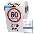 Produktbild: Lustiges Fun Klopapier zum 60. Geburtstag Toilettenpapier Geschenkartikel Geb...