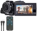 Produktbild: Somikon Video Camera: Dual-Lens-4K-UHD-Camcorder mit Sony-Sensor und FHD-Rückkamera (Videocam, Mini DV, EIS)