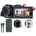 Produktbild: Somikon Dual-Lens-4K-UHD-Camcorder mit Sony-Sensor und FHD-Rückkamera
