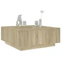 Produktbild: vidaXL Couchtisch Sonoma-Eiche 100x100x40 cm Holzwerkstoff