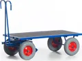 Produktbild: Rollcart Handpritschenwagen ohne Bordwände 1000 x 700 x 410 mm LxBxH Luft