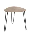 Produktbild: HAKU Beistelltisch Eiche schwarz MDF Metall Couchtisch klein - Maße: B 40 x H 43 x T 40 cm Style: Modern