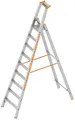 Produktbild: Layher Topic 1064 Stufenstehleiter 9 Stufen Stehleiter Aluleiter Leiter